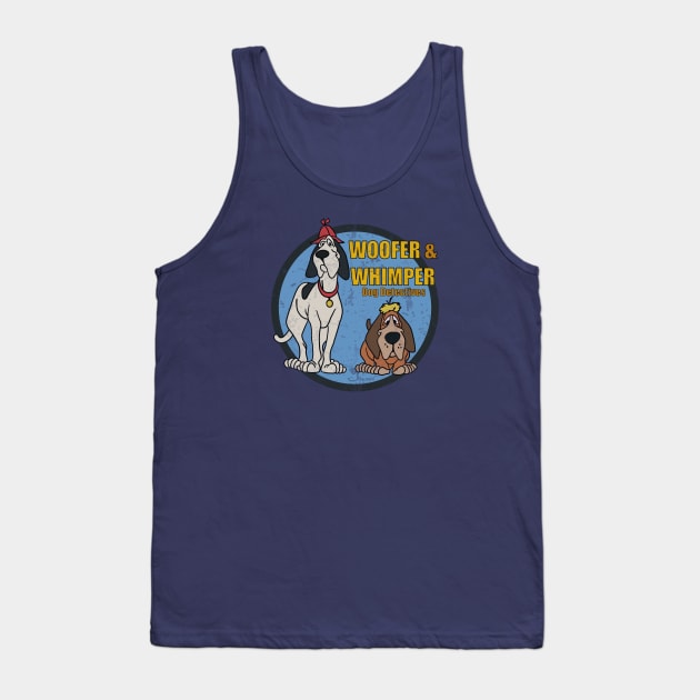 Retro Cartoon Dog Detectives Tank Top by Tricera Tops